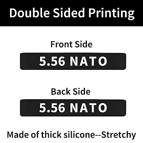 5.56 NATO Magazine Marking Bands - 12 Pack Black & White
