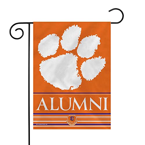 Clemson Tigers Double Sided Garden Flag - 13" x 18" Polyester