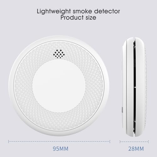2-in-1 10 Year Battery Operated Smoke and CO Detector, Test Button and Loud 85 dB Alarm,Easy Installation (2 Pack)