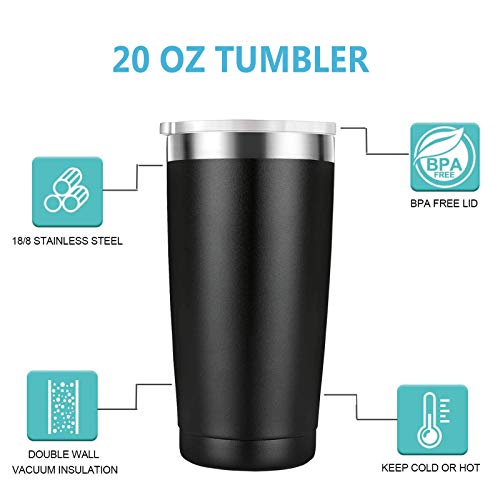 Mamihlap 20oz Black Travel Mug Tumbler for Nurses & Doctors - Appreciation Gift