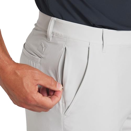 Puma Men's 101 Solid Short 9in - 38W x 9L Ash Gray, Quick-Dry Hydramesh