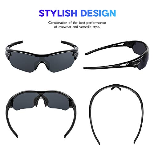 Polarized Sports Sunglasses for Men, Women & Youth - TAC UV Protection