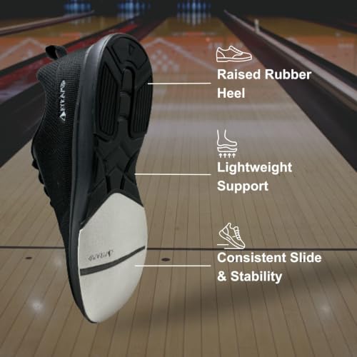Men's Path Lite Seamless Mesh Bowling Shoes - Size 10.5 Black