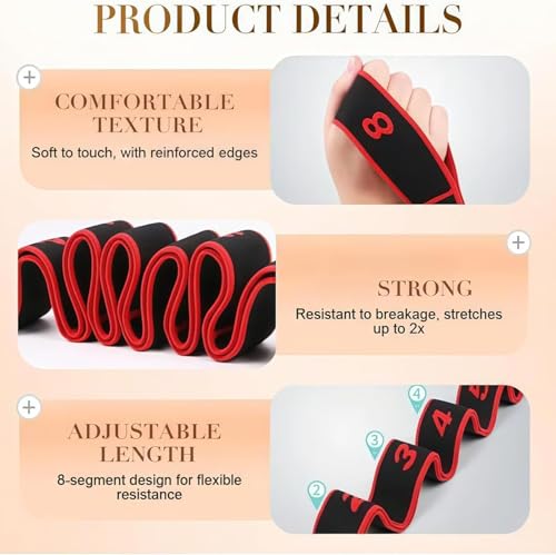 Fitness Resistance Band for Stretching and Yoga - Red