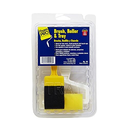 FoamPRO FoamPRO 93, Roller & Tray Kit Paint Roller & Paint Brush, 3"