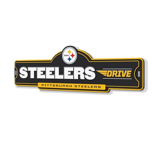 Pittsburgh Steelers 3D Street Sign - Ready-to-Hang Wall Art