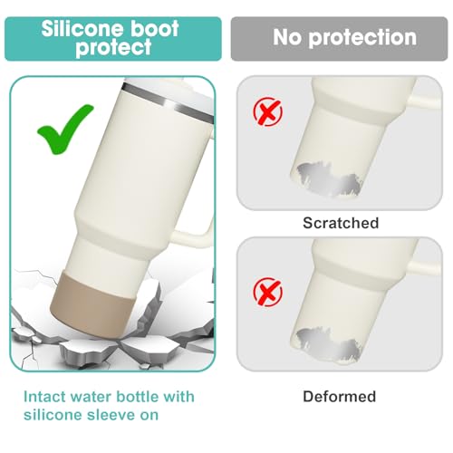 Silicone Boot Bumper for Stanley Quencher Tumblers - Khaki
