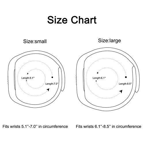 Replacement Silicone Bracelet Band for Flex 2 Watch - Large Gray