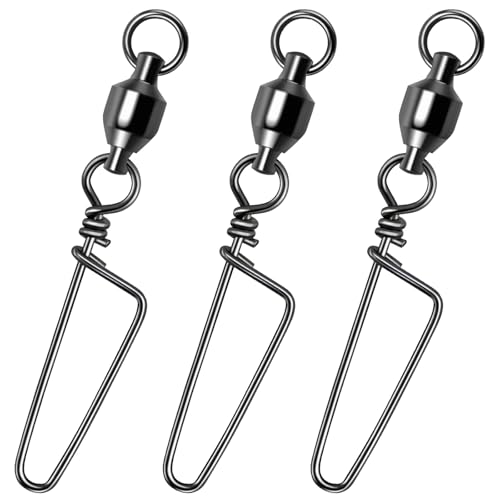 Fishing Snap Swivels - High Strength Ball Bearing - 49LB, 10pcs