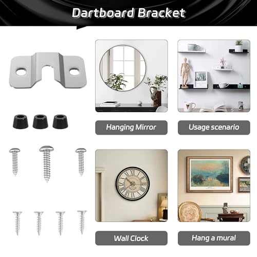 Dartboard Mounting Bracket - Secure Hanging Kit (1 Set)