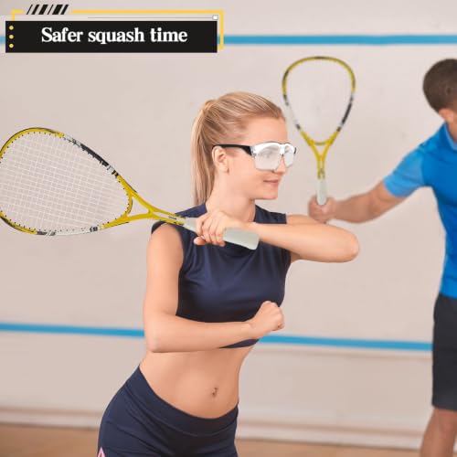 Beginner Squash Racquet Set - 2 Racquets, Goggles & Bags - Yellow