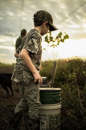 Mossy Oak Boys' Youth Camo Hunting Shirt - Medium, Original Bottomland