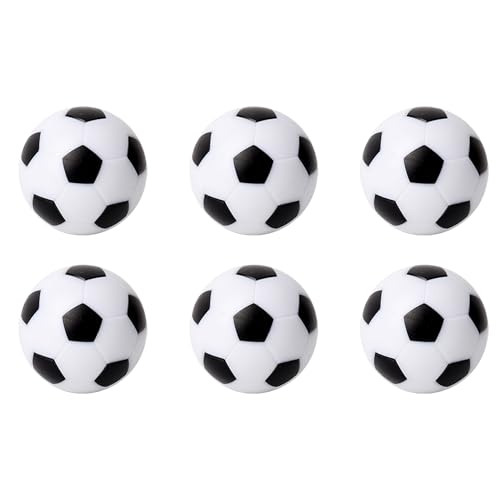 Foosball Table Replacement Balls - 6 Pack White, 36mm