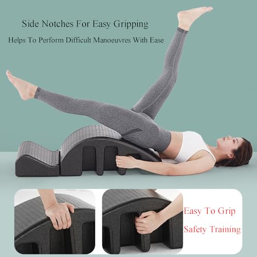 Portable Pilates Spine Corrector Arc - Core Strengthening - Black