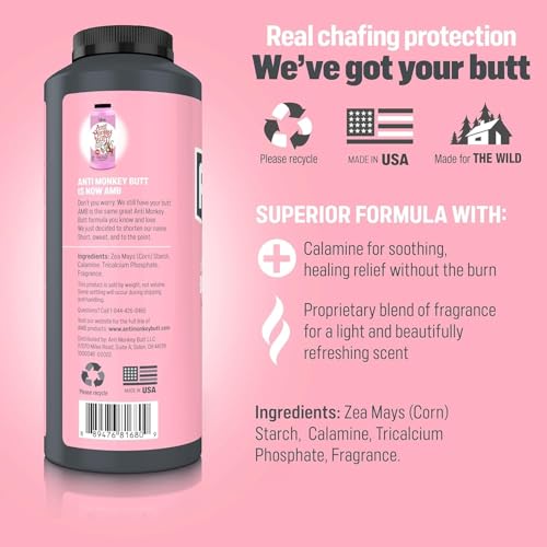 Women's Talc-Free Anti-Chafing Body Powder with Calamine, 8 oz