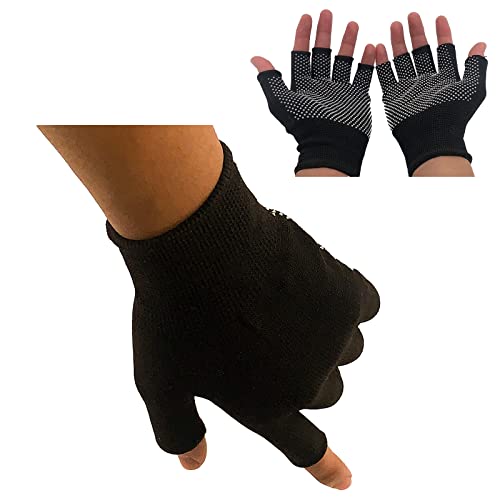 Lightweight Anti-Slip Touchscreen Gloves for Men - Half-Finger