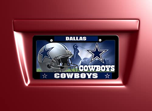 NFL Dallas Cowboys Plastic License Plate Frame - 6 x 12.25