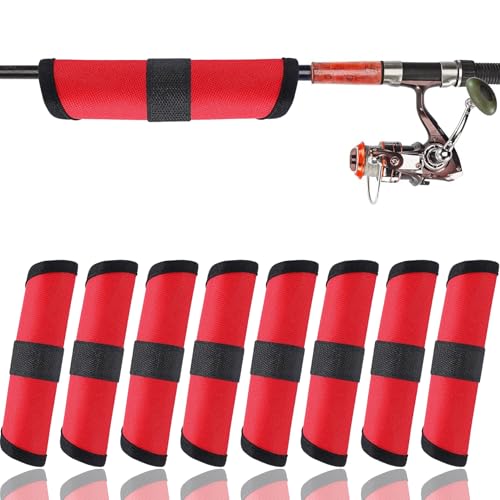 8-Pack Fishing Lure Covers & Heavy-Duty Rod Sleeves - 6"