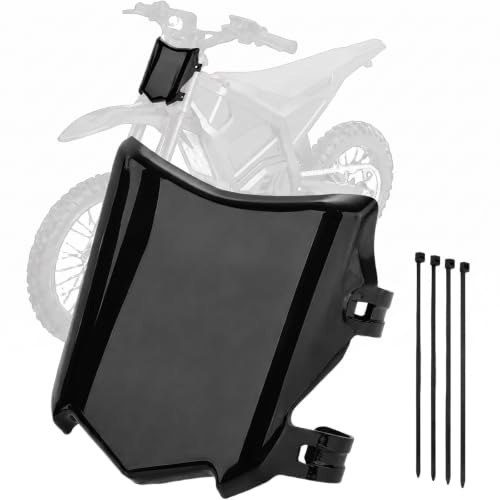 Universal Front Number Plate for Ebikes - Glossy Black