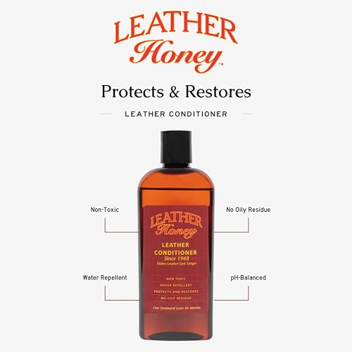 Leather Conditioner - 8 Fl Oz Non-Toxic Formula for All Leather