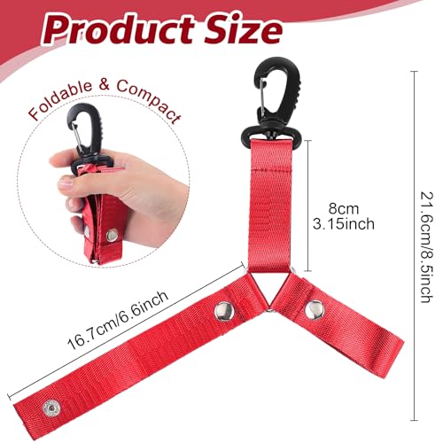 Pom Pom Holder for Backpack - Cheerleading Accessory Red