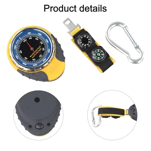 4-in-1 Outdoor Altimeter with Barometer & Thermometer