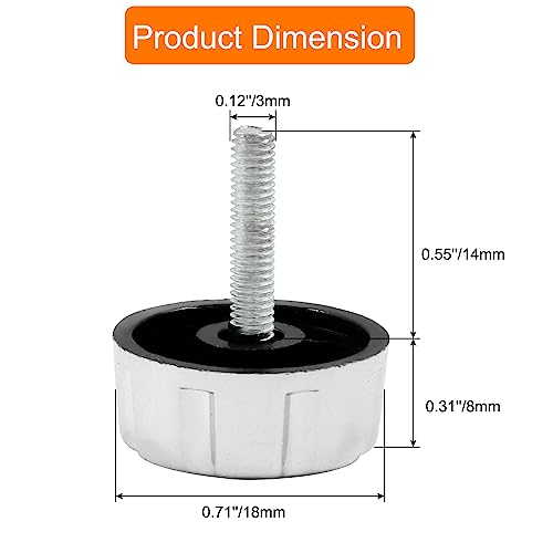 Fishing Reel Handle Screw Caps - 5Pcs Silver Fishing Knobs