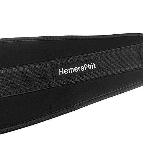 HemeraPhit Pull-Up Belt Weighted Dip Belt with Double D-Ring Chain, 200 lb Capacity