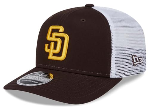New Era San Diego Padres 9Forty Trucker Hat Brown – Adjustable Snapback