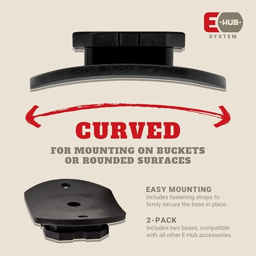 Ice Fishing Shelter E-Hub Accessory - 2-Pack Bucket Base Mount