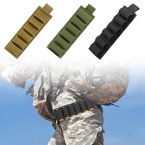 6 Rounds Shotgun Shell Holder - 12/20 Gauge - Tan