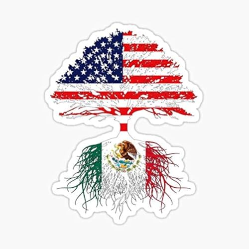 Mexican Roots Reflective Vinyl Decal - Waterproof Sticker for Car & Laptop