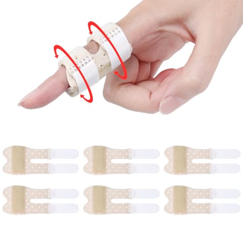 Trigger Thumb Splints - Breathable Finger Splint, Beige, 6pcs
