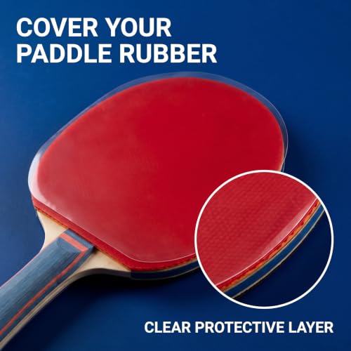 Table Tennis Racket Protective Film - 4 Transparent Adhesive Covers