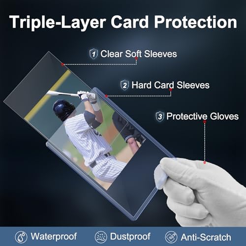 Premium Card Sleeves Set - 200 Hard & Soft Protectors for Trading Cards