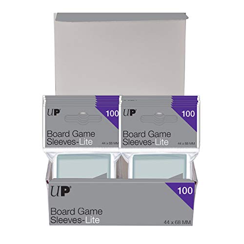 Mini European Board Game Card Sleeves - 44mm x 68mm - 100 Count