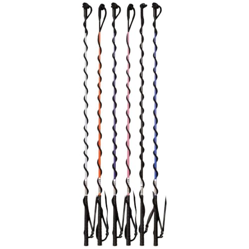 Tough 1 Clinician Stick Training Whip - Black, 3/8" x 5' All-Weather Nylon Lash