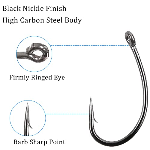Carp Fishing Hooks - 50pcs High Carbon Steel Fly Tying Hooks 8#