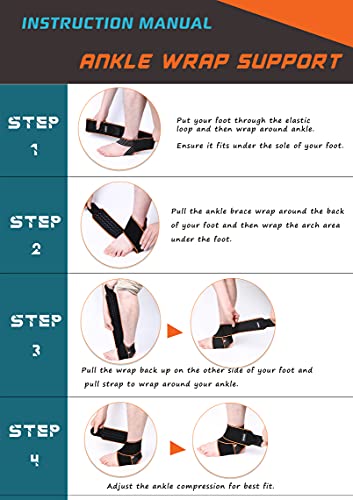 Adjustable Ankle Brace Wrap for Pain Relief - 1 Pack