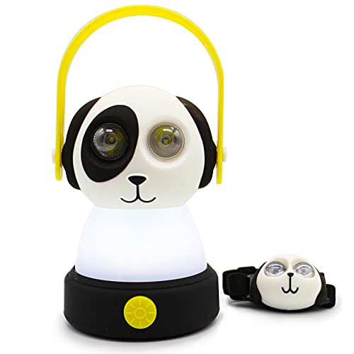 Kids Owl LED Camping Lantern & Headlamp Set - Outdoor Toy for Camping & Night Light - Dog Set