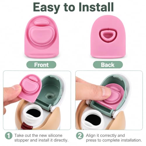 Silicone Seal Replacement for Water Bottle Lids - Gray, Pink, Blue, Purple