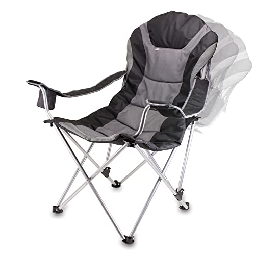 NFL Reclining Camp Chair - Philadelphia Eagles - Black with Gray Accents