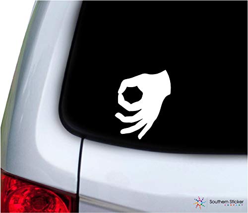 Circle Punching Game Vinyl Sticker Decal - 3.9x4.8 inches