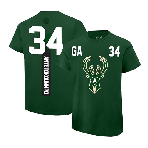 Milwaukee Bucks Giannis Antetokounmpo T-Shirt - Super Soft Crew Neck