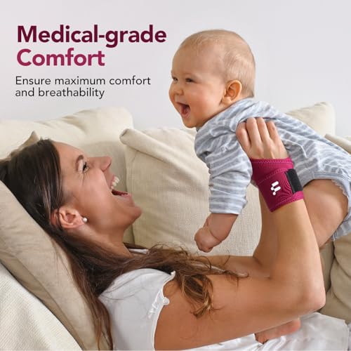 Fitomo Rose Right Carpal Tunnel Wrist Brace with Soft Thumb Opening