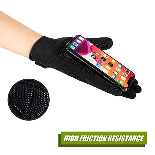 Full Finger Touch Screen Outdoor Gloves - Black, Medium