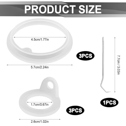 6 Pack Replacement Gaskets for TAKEYA Actives Water Bottles