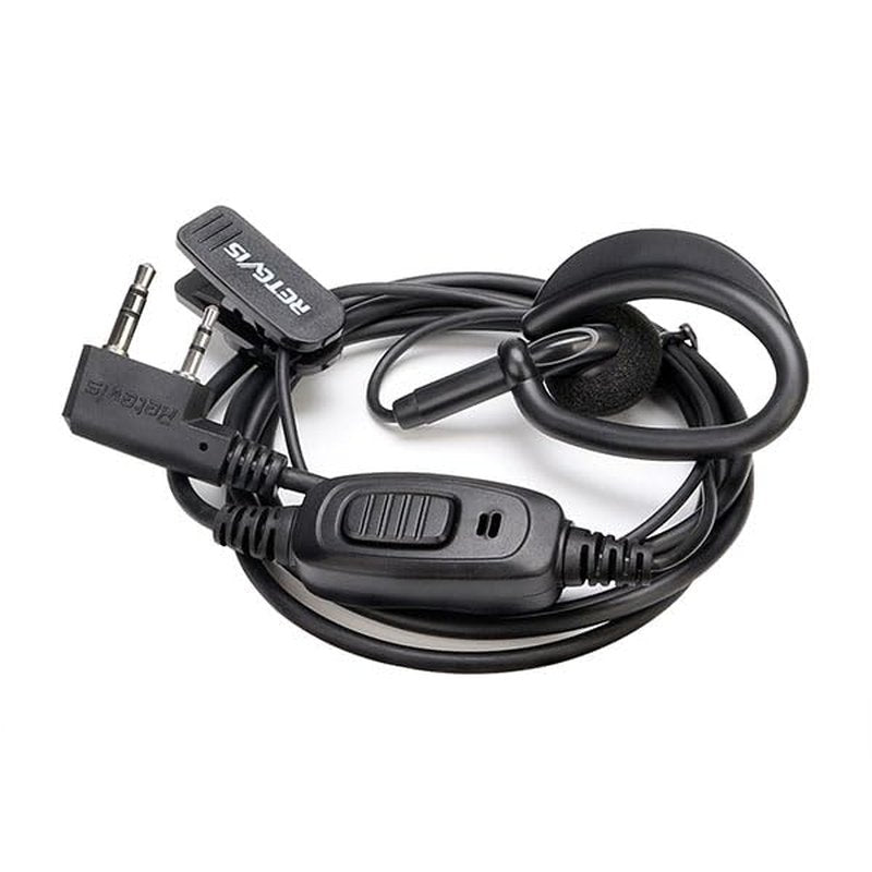 Retevis RT68 Walkie Talkies Earpiece with Mic, Soft Earhook, 2 Pin, for RT22 RT68 RT21 H-777 RT27 RT68H, Compatible with Kenwood, Pxton, Baofeng BF-888S 2 Way Radio, Two Way Radio Headset(10 Pack)