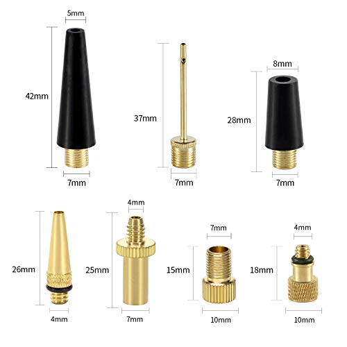 16PCS Bicycle Valve Adaptor Kit - Presta & Schrader Compatible
