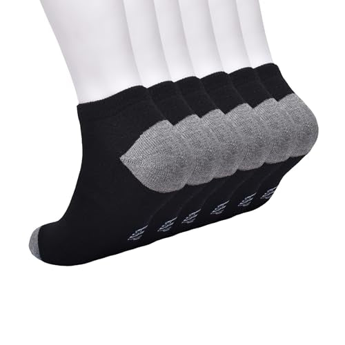 GAP Men's Original Black Split Welt Low Cut Socks 6-Pack, One Size